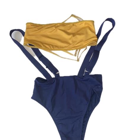 New Never Been Worn Keep Em In Suspenders Bikini Depop