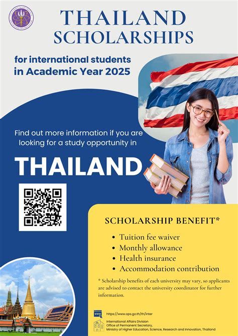 Thailand Scholarships 2025 Now Open for International Students ! - สถาน