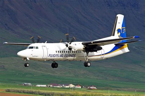 Air Iceland Icelandair Fokker 50 Iceland Air Island