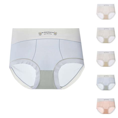 Sentmoon Womens High Waisted Bikini Breathable Seamless Underwear For