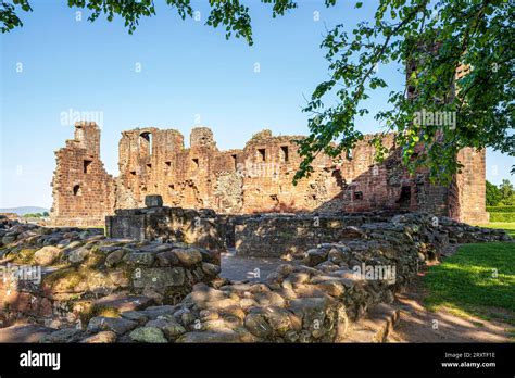 Evening Light On Penrith Castle Built At The End Of The 14th Century At