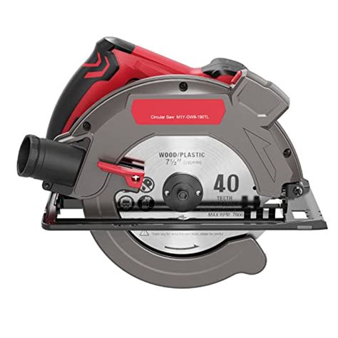 Circular Saw With Laser Guide 5000 Rpm Corded Circular Saw With 2 Blades 7 12 24 T And 40 T