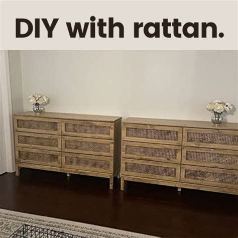 24” Wide Natural Rattan Webbing Roll 24 X 48 Qfc