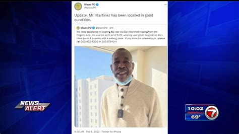 82 Year Old Miami Man Who Went Missing Found Safe Wsvn 7news Miami