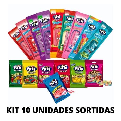 Todos Os Tipos De Fini - Kit 10 Fini Bala De Gelatina Sabores Sortidos FINI Festa Guloseimas ...