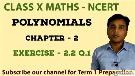 Polynomials Class 10 Maths Ncert Chapter 2 Exercise 21 Introduction And Solutions Youtube