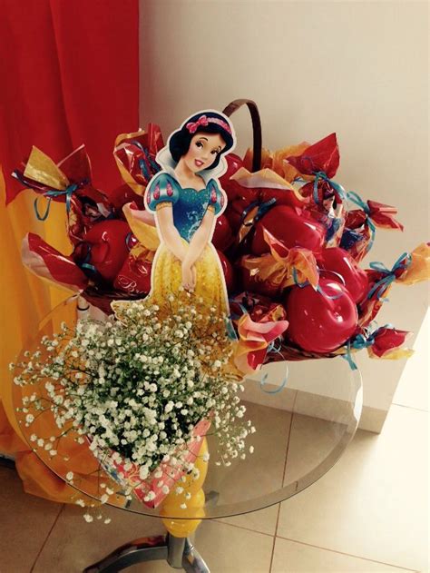 Cesta Da Branca De Neve - Cesta lembrancinhas Branca de Neve! | Lembrancinhas branca de neve ...