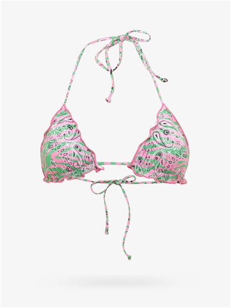 MC SAINT BARTH Bikini Top Pink Editorialist