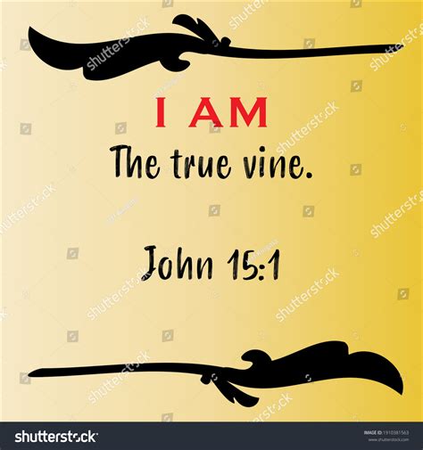 John 151 Jesus True Vine Vector Stock Vector Royalty Free 1910381563