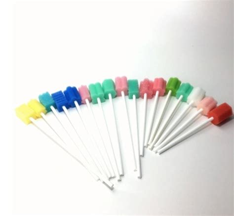 Hospital Use Foam Tipped Disposable Sponge Cleaning Stick Sponge