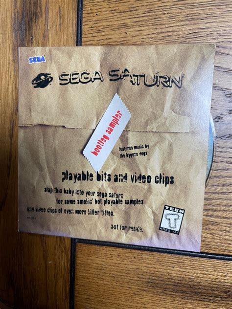 Sega Saturn Bootleg Sampler Item Box And Manual Sega Saturn