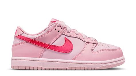 Nike Dunk Low Triple Rosa Gs The Edit Ldn