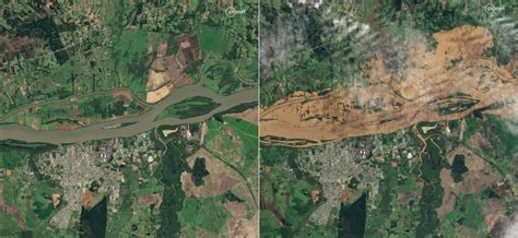 Imagens De Satélite Mostram O Antes E O Depois De áreas Atingidas Gazeta