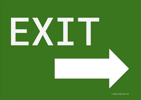 Exit Only Sign Printable