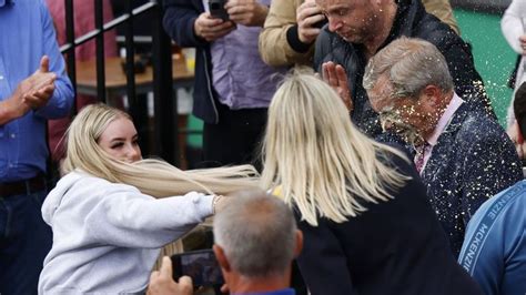 Woman Pleads Guilty To Assault After Throwing Milkshake At Nigel Farage