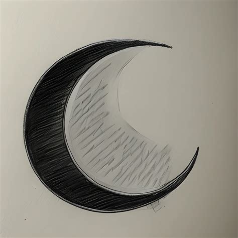 pencil sketch   book   crescent moon arthubai