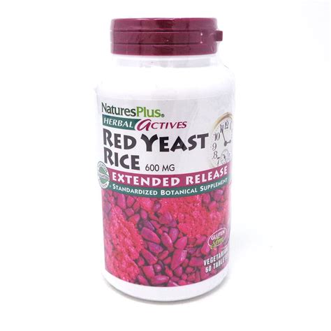 Red Yeast Rice Extended Release 600 Mg By Nature S Plus 60 Tablets