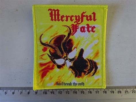 Mercyful Fate Dont Break The Oath Yellow Border Woven Patches