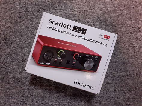 Scarlett Solo Interface – Gen 3 | 2 In, 2 Out USB Audio Interface ...