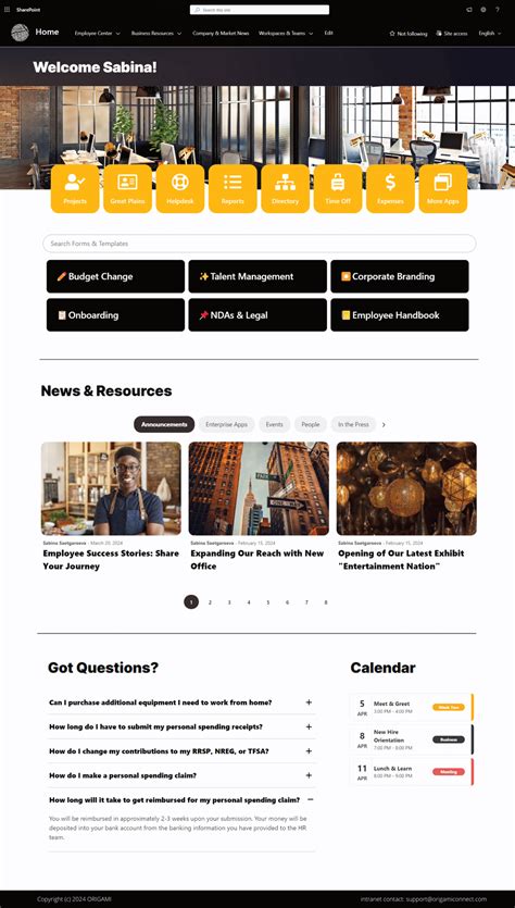 stunning sharepoint design ideas  inspire    origami