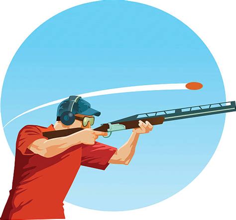 40 Skeet Shooting Clip Art Stock Illustrations Royalty Free Vector