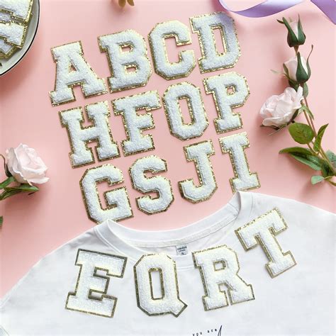 Snapklik Jongdari Iron On Letters For Clothing 8 Pcs Chenille