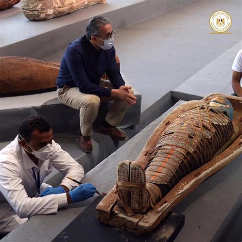 Egypt Unveils Newly Discovered Sarcophagi Some With Mummies Inside