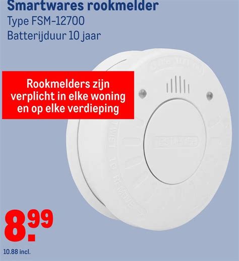 Smartwares Rookmelder Type Fsm 12700 Aanbieding Bij Makro