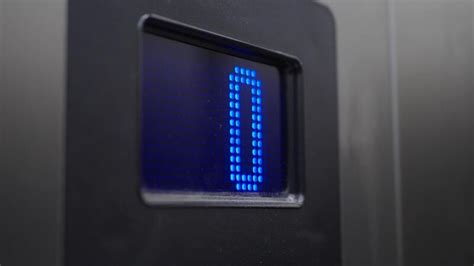 electronic number display  screen   lift  stock video