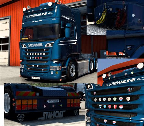 Scania Rjl R T T Badges Add On Ets Mods Ets Map Euro