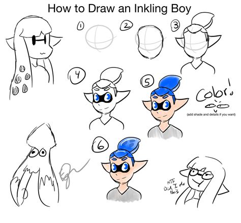 Inkling Boy Tutorial By Epicgallldraws On Deviantart