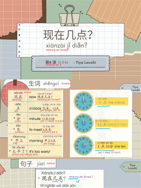 arti waktu  bahasa mandarin