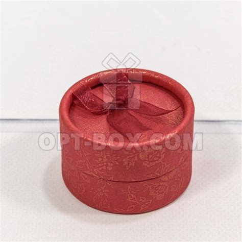 Коробка ювелирная "Изысканность" 5*3см (красный) - Подарочная упаковка ...