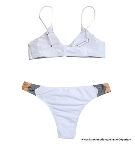 Neuheiten 2025 2026 String Bikini Bademode in Weiß Damenmode Günstig Online Kaufen