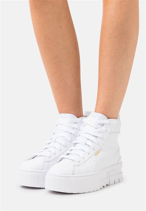 Puma Mayze Mid Höga Sneakers White Vit