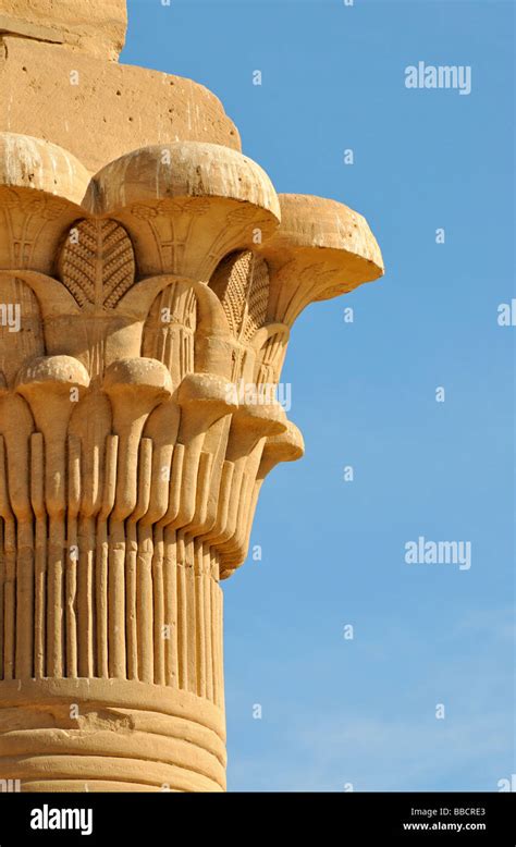 Capital Of Complex Campaniform Column From Ptolemaic Era Kiosk Of