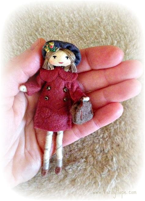 Tiny Doll ♥ Dolls Handmade Art Dolls Cloth Doll Crafts