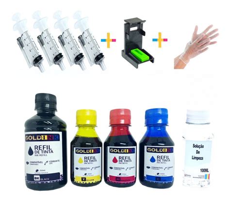 Kit Tinta Recarga Cartuchos Impressora Hp Mercadolivre