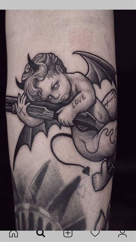 Pin By Brianna Rosales On Boredpanda In Cupid Tattoo Cherub