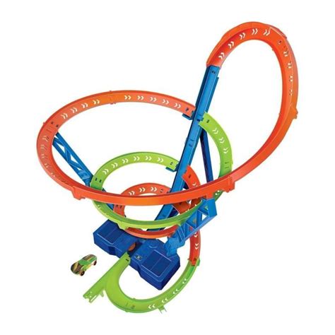 HOT WHEELS Coffret Piste Cyclone Crash HJT51 Grand Circuit motorisé