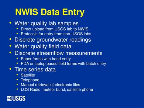 Ppt Usgs National Water Information System Nwis Powerpoint