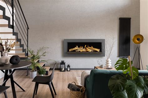 Kalfire E 65 Realistic Open Electric Fireplace Kalfire Fireplaces