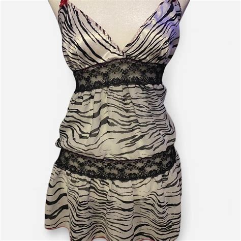 Silky Zebra Print Lingerie Can Be Styled Normally Depop