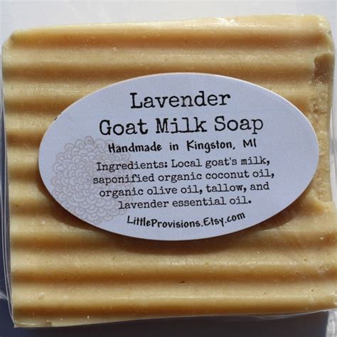 Lavender Goat Milk Soap Made In Michigan Organic Rustic Etsy