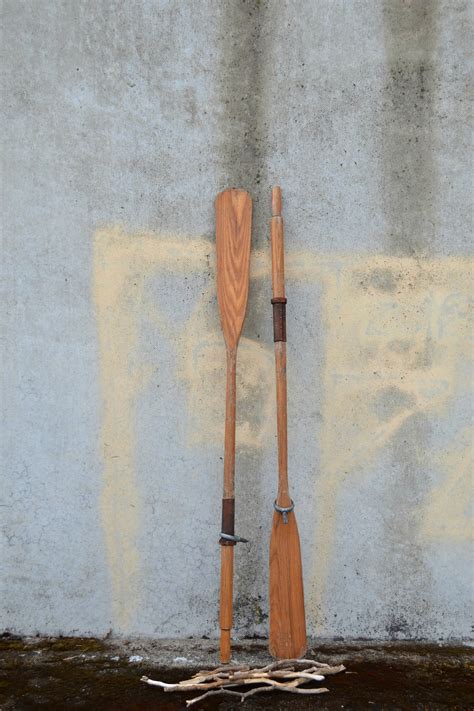 Vintage Oars Pair Boat Oars Wooden Oars Rustic Oars Oars Etsy