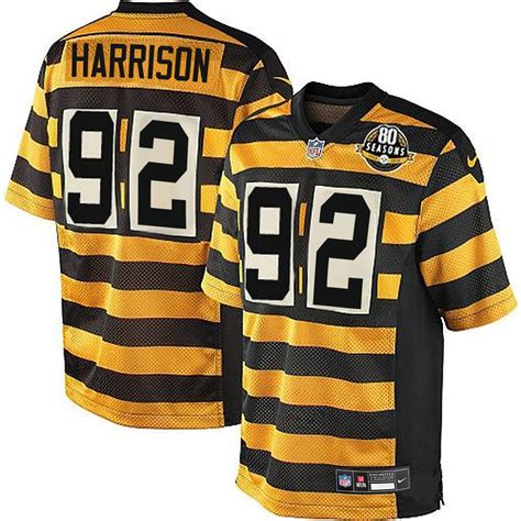 James Harrison Pittsburgh Steelers Throwback Bumblebee Jersey - All St ...