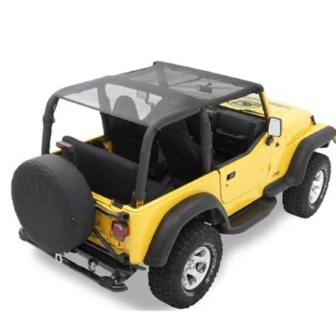 Jeep Wrangler TJ Header Bikini Top Safari Style Mesh Bestop 03 06