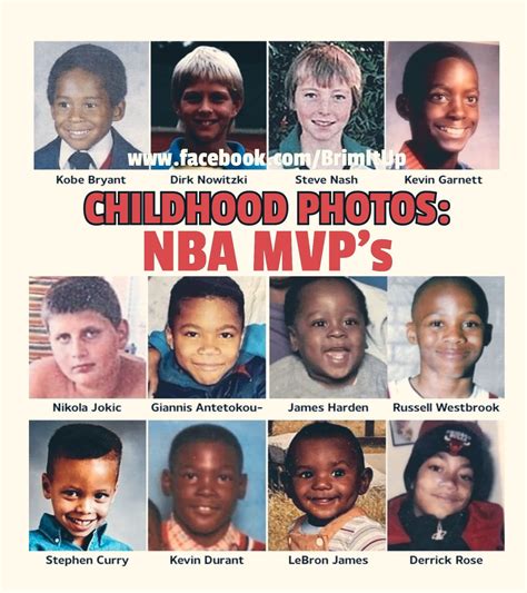 Brim - The childhood photos of these 12 NBA MVPs—Nikola Jokic, Giannis