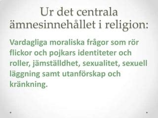 Sex Och Samlevnad Pptx