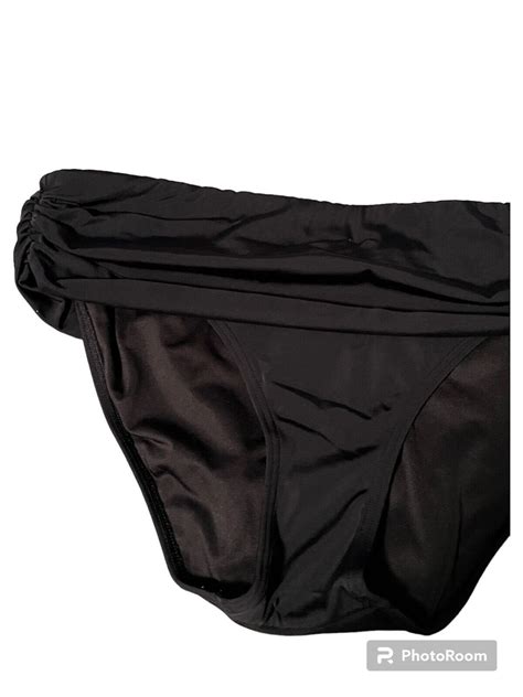 Victoria S Secret The Heavenly Black Bikini Bottom Gem